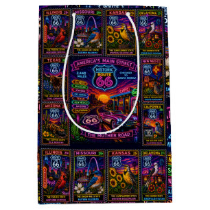 Neon Highway Centennial Collage Presentatie Medium Cadeauzakje
