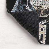 Neon Hip Hop Skull Mousepad Muismat (Hoek)