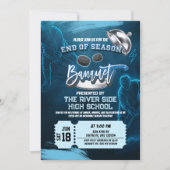 Neon Hockey Einde Seizoen Banket Party Uitnodiging (Voorkant)