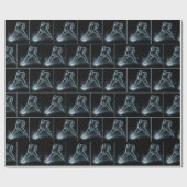 Neon Hockey Player On Ice Cadeaupapier (Vlak)