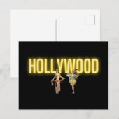 Neon Hollywood en  Beauties Briefkaart (Voorkant / Achterkant)