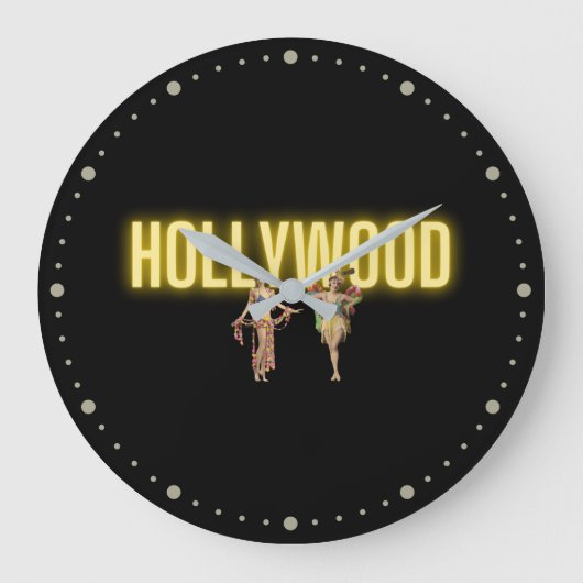Neon Hollywood en  Beauties Grote Klok (Voorkant)