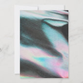 Neon holografische getextureerde futuristische ver kaart (Achterkant)