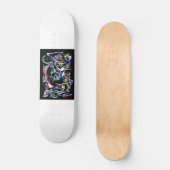 Neon hond skateboard dek (Voorkant)