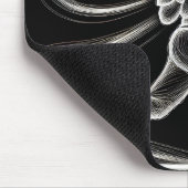 Neon honkballer swingen een vleermuis muismat (Hoek)