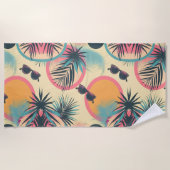 Neon Horizon Oasis Badhanddoek (Voorkant)