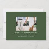 Neon Horizontal Foto slaat de datum op Kaart (Achterkant)