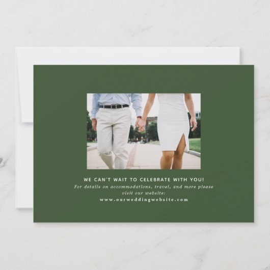 Neon Horizontal Foto slaat de datum op Kaart (Achterkant)