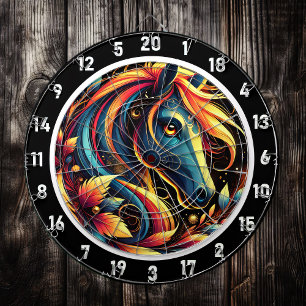 Neon Horse galop door het paradijs Dartbord