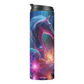 Neon Horse Lotus Cityscape Vision Thermosbeker (Geroteerd rechts)