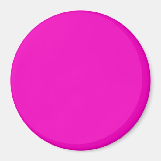 Neon Hot Pink Licht Heldere Mode Kleurtrend Magneet (Voorkant)