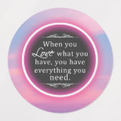 Neon Hot Pink Motivation Labels (Design 2)