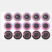 Neon Hot Pink Motivation Labels (Vel)