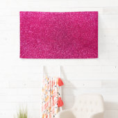 Neon hot roze glitter spandoek (Insitu)