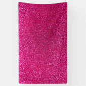 Neon hot roze glitter spandoek (Verticaal)