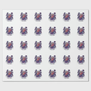 Neon Howl Retro K9 Unit Hond Zonnebril Palmboom_1 Cadeaupapier