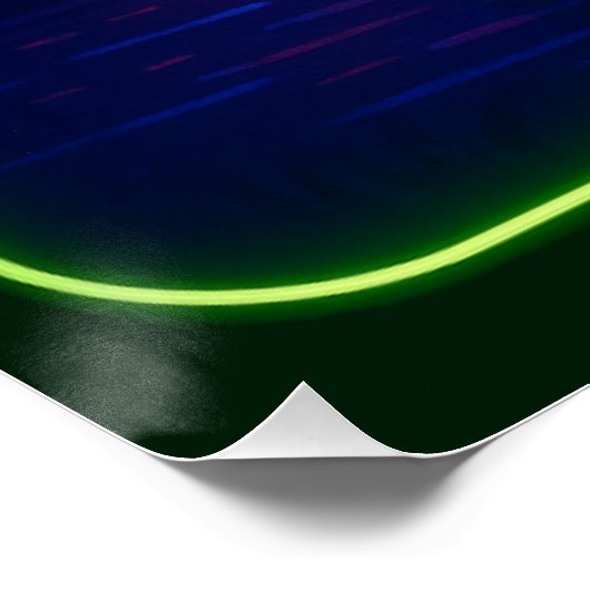 Neon Hunting Dog Poster (Hoek)