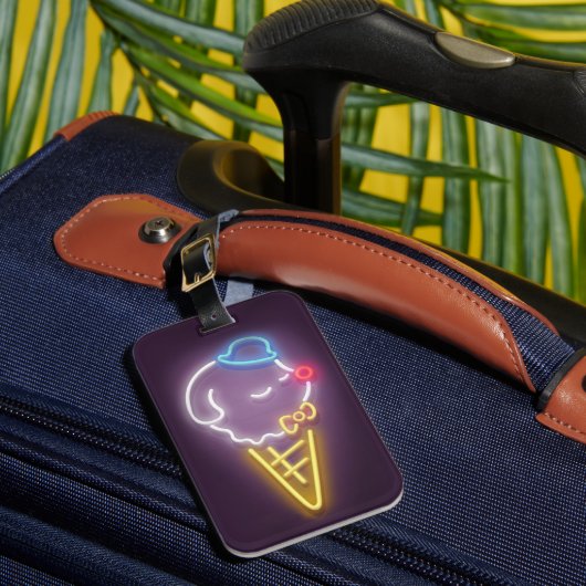 Neon Ice Cream Bagagelabel (Voorkant Insitu 1)