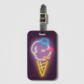 Neon Ice Cream Bagagelabel (Voorkant (verticaal))