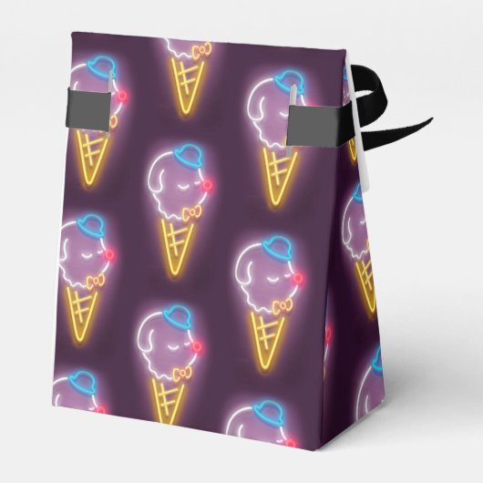 Neon Ice Cream Dog Bedankdoosjes (Achterkant)