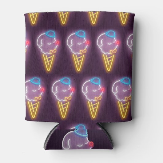 Neon Ice Cream Dog Blikjeskoeler (Voorkant)