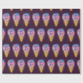 Neon Ice Cream Dog Cadeaupapier (Vlak)