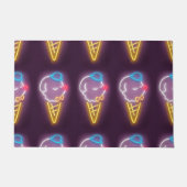 Neon Ice Cream Dog Deurmat (Voorkant)