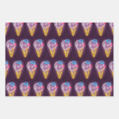 Neon Ice Cream Dog Inpakpapier Vel (Voorkant 3)