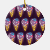 Neon Ice Cream Dog Keramisch Ornament (Voorkant)