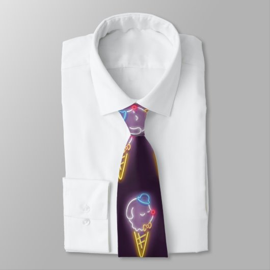 Neon Ice Cream Dog Stropdas (Gebonden)