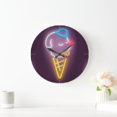 Neon Ice Cream Grote Klok (Huis)