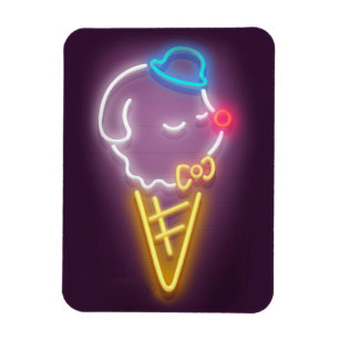 Neon Ice Cream Magneet