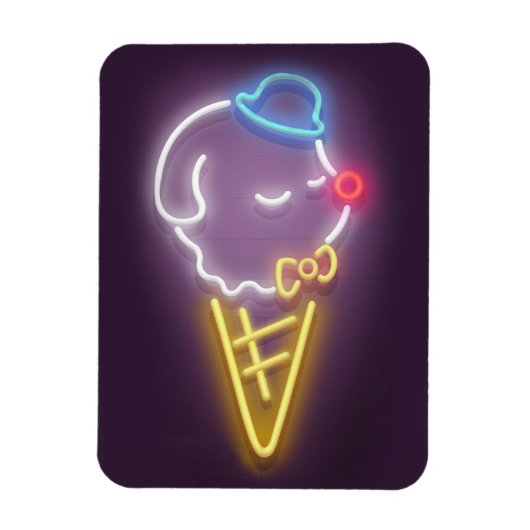 Neon Ice Cream Magneet (Verticaal)