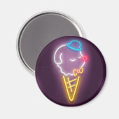 Neon Ice Cream Magneet (Voorkant / Achterkant)