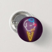 Neon Ice Cream Ronde Button 3,2 Cm (Voorkant /achterkant)