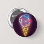 Neon Ice Cream Ronde Button 5,7 Cm (Voorkant /achterkant)