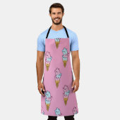 Neon Ice Cream: Stadsplezier van Kinderen. Schort (Gedragen)