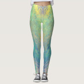 Neon Ice Yoga Leggings (Voorkant)