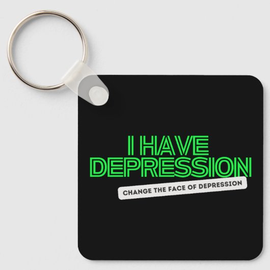 Neon_IHAVEDEPRESSIE_ QR-CODE Sleutelhanger (Voorkant)