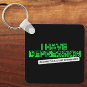Neon_IHAVEDEPRESSIE_ QR-CODE Sleutelhanger (Voorkant)