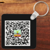 Neon_IHAVEDEPRESSIE_ QR-CODE Sleutelhanger (Achterkant)