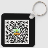 Neon_IHAVEDEPRESSIE_ QR-CODE Sleutelhanger (Achterkant)