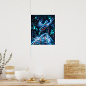 Neon IJsvogel Voltage Stream Print (Keuken)