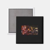 Neon-illusie tussen realiteit en fantasy-Sticker Magneet (Voorkant / Achterkant)