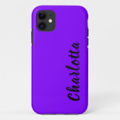 Neon Indigo Effen Kleur | Aangepast aanpassen Case-Mate iPhone Case (Achterkant)