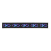 Neon Infinity Symbol with Glowing Hummingbird Grosgrain Lint (Voorkant)