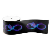 Neon Infinity Symbol with Glowing Hummingbird Grosgrain Lint (Spoel)