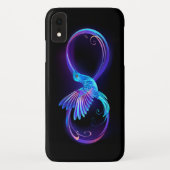 Neon Infinity Symbool met gloeiende Hummingbird Case-Mate iPhone Case (Achterkant)