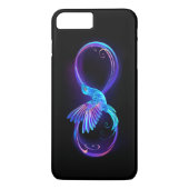 Neon Infinity Symbool met gloeiende Hummingbird Case-Mate iPhone Case (Achterkant)