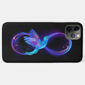 Neon Infinity Symbool met gloeiende Hummingbird Case-Mate iPhone Case (Achterkant (horizontaal))